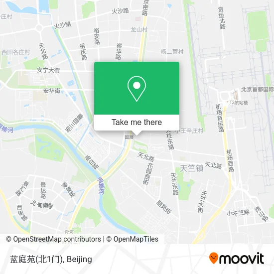 蓝庭苑(北1门) map