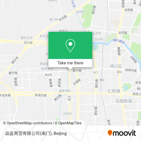 晶蓝商贸有限公司(南门) map