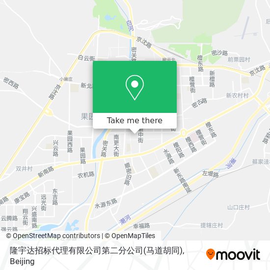 隆宇达招标代理有限公司第二分公司(马道胡同) map