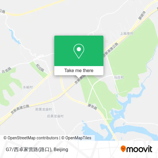 G7/西卓家营路(路口) map