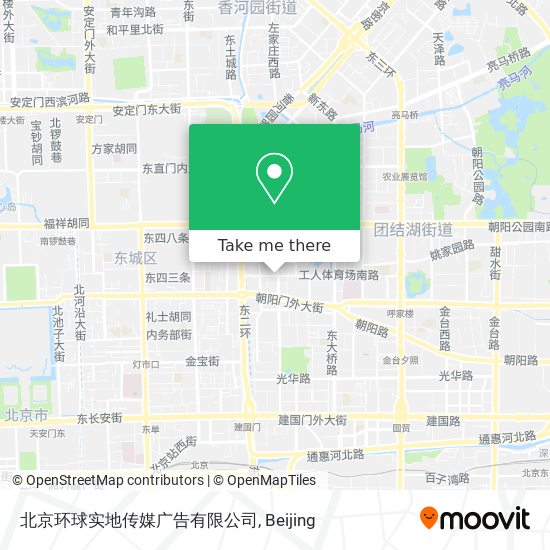 北京环球实地传媒广告有限公司 map
