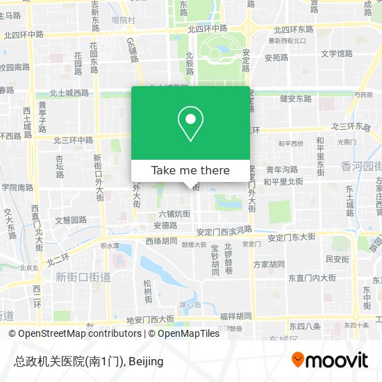 总政机关医院(南1门) map