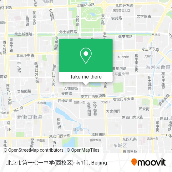 北京市第一七一中学(西校区)-南1门 map
