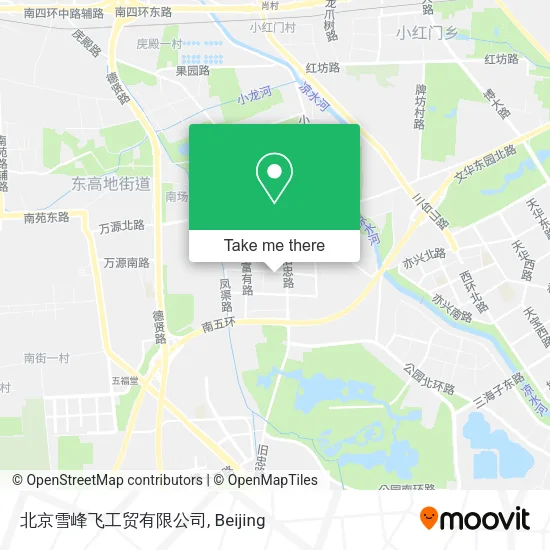 北京雪峰飞工贸有限公司 map