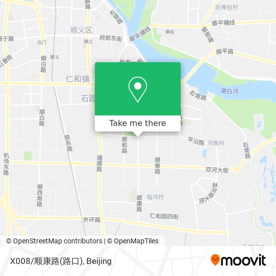 X008/顺康路(路口) map