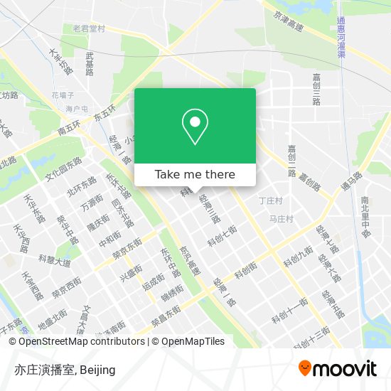 亦庄演播室 map