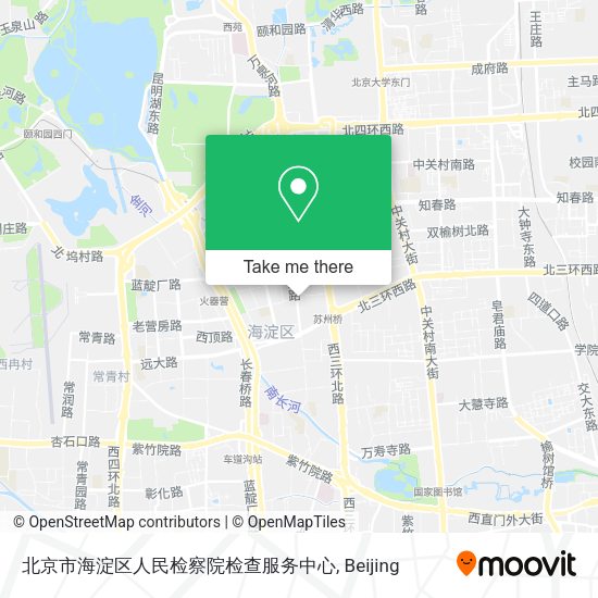 北京市海淀区人民检察院检查服务中心 map