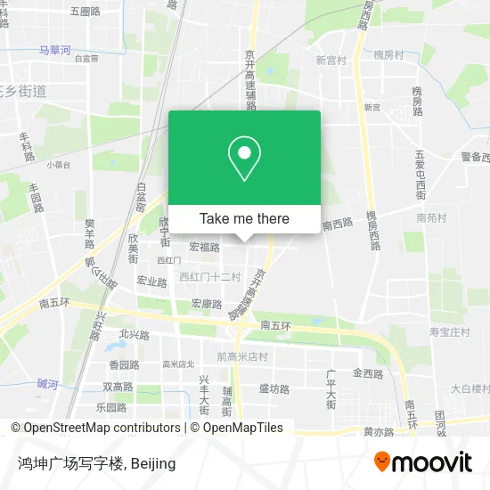 鸿坤广场写字楼 map