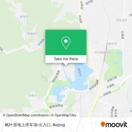 枫叶居地上停车场-出入口 map