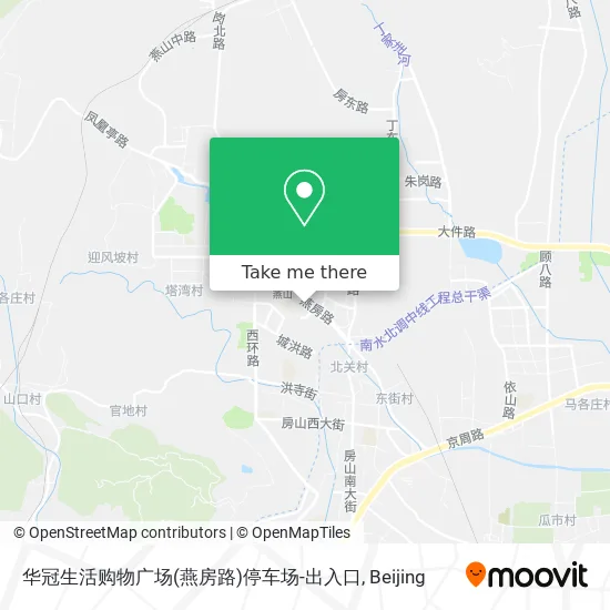 华冠生活购物广场(燕房路)停车场-出入口 map