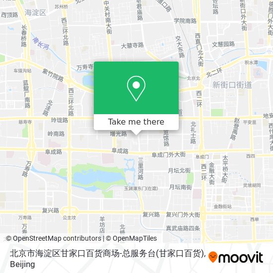 北京市海淀区甘家口百货商场-总服务台 map