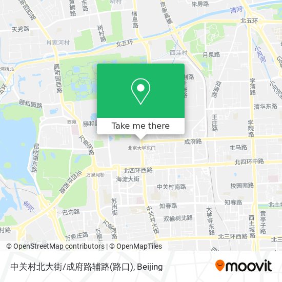 中关村北大街/成府路辅路(路口) map