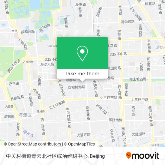 中关村街道青云北社区综治维稳中心 map