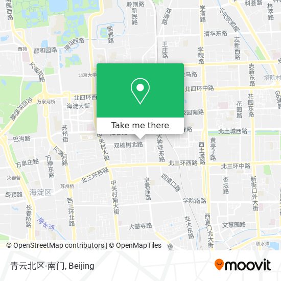 青云北区-南门 map