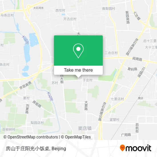 房山于庄阳光小饭桌 map