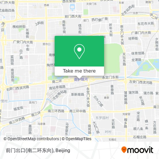 前门出口(南二环东向) map