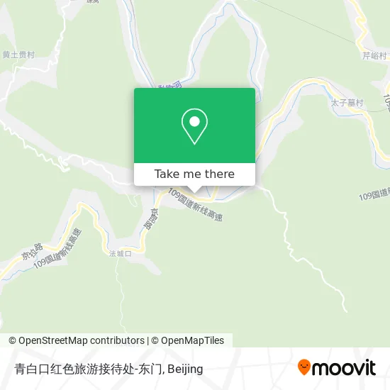 青白口红色旅游接待处-东门 map