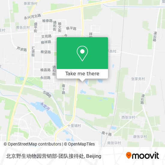 北京野生动物园营销部-团队接待处 map