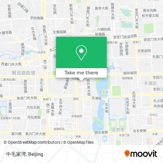 中毛家湾 map