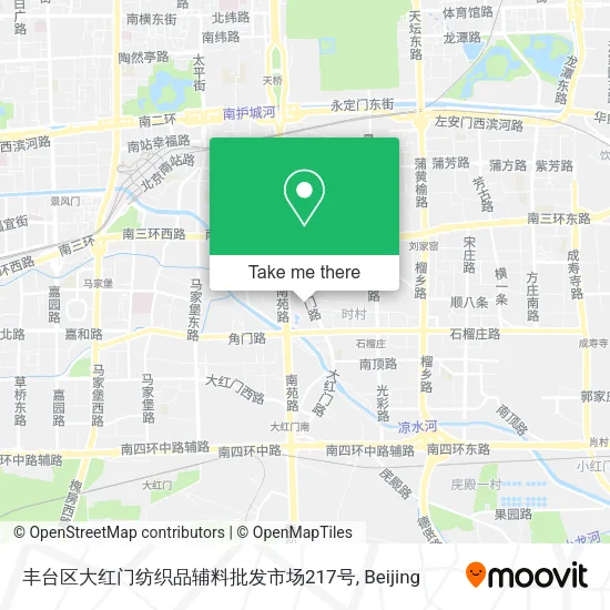 丰台区大红门纺织品辅料批发市场217号 map