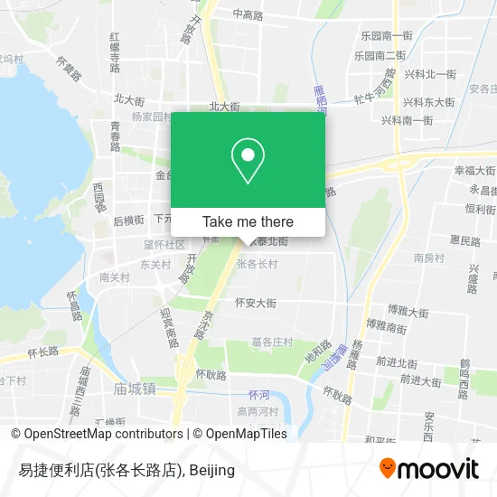 易捷便利店(张各长路店) map