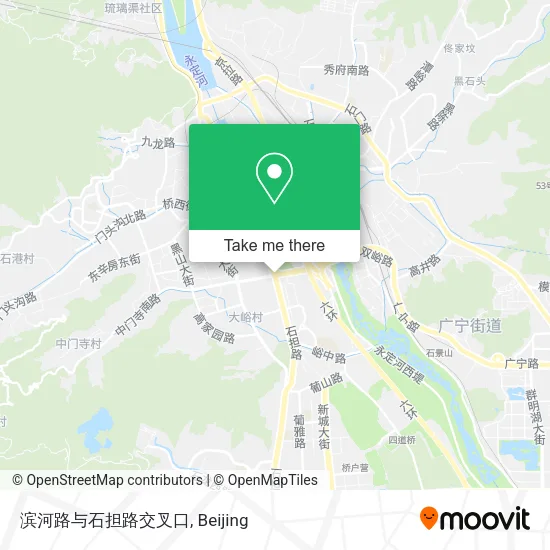 滨河路与石担路交叉口 map