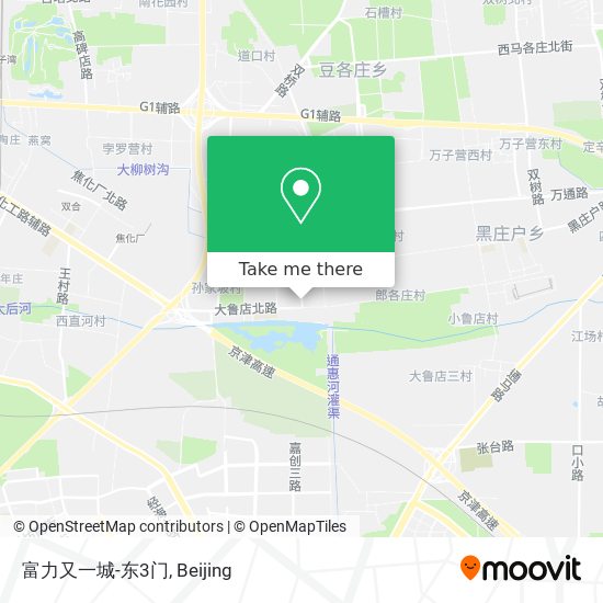 富力又一城-东3门 map
