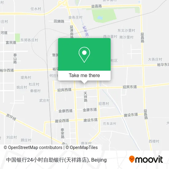 中国银行24小时自助银行(天祥路店) map