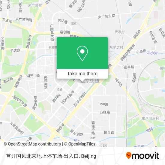 首开国风北京地上停车场-出入口 map