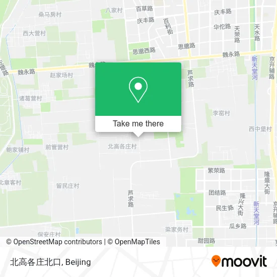 北高各庄北口 map