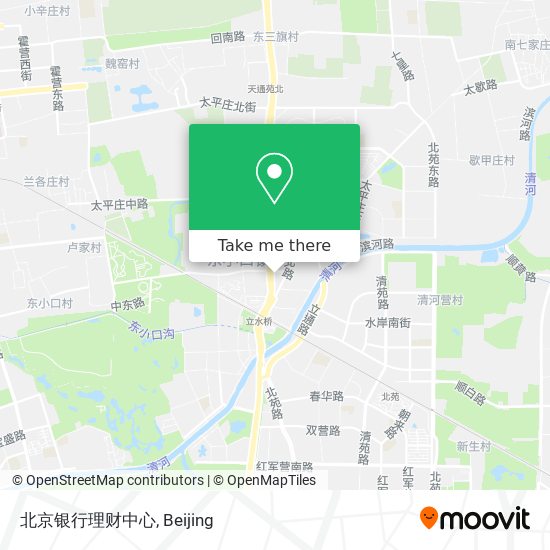 北京银行理财中心 map