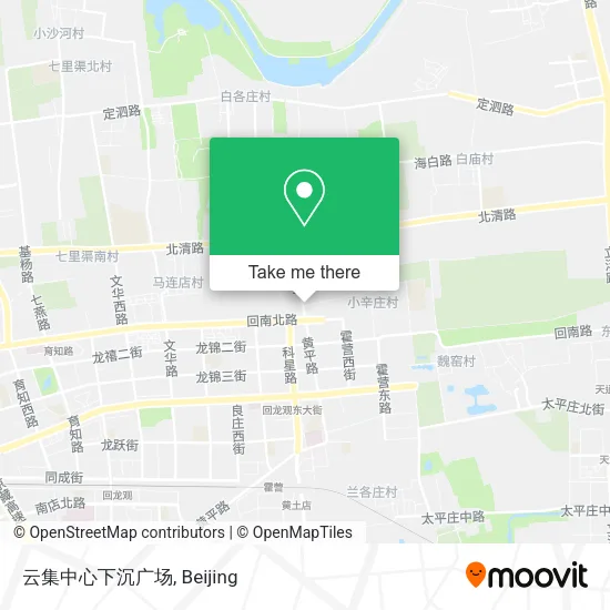 云集中心下沉广场 map