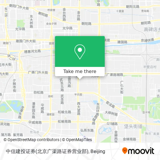 中信建投证券(北京广渠路证券营业部) map