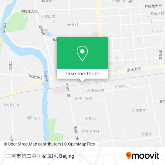 三河市第二中学家属区 map