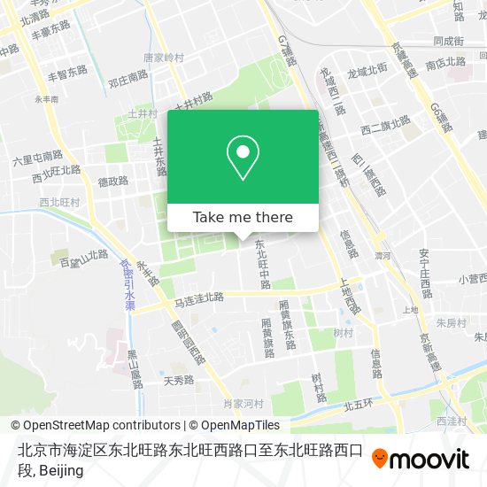 北京市海淀区东北旺路东北旺西路口至东北旺路西口段 map