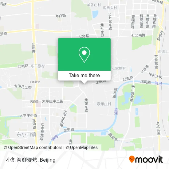 小刘海鲜烧烤 map