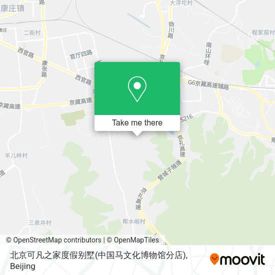 北京可凡之家度假别墅(中国马文化博物馆分店) map