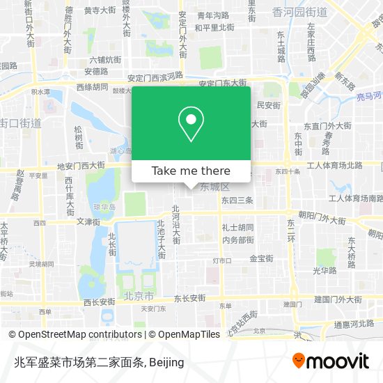 兆军盛菜市场第二家面条 map