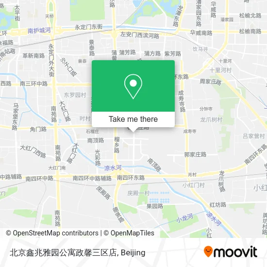 北京鑫兆雅园公寓政馨三区店 map