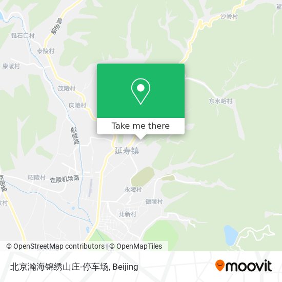 北京瀚海锦绣山庄-停车场 map