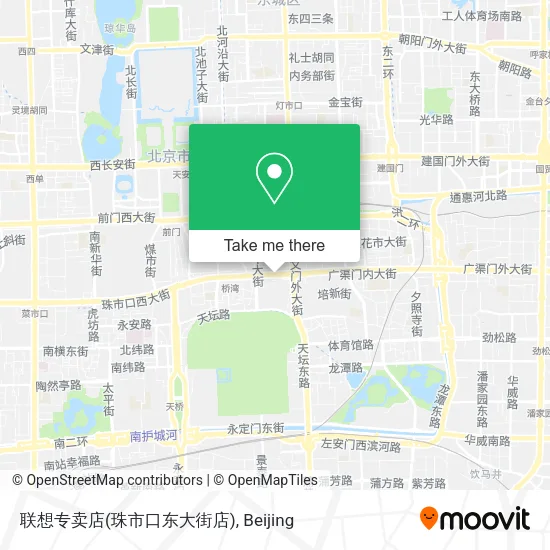 联想专卖店(珠市口东大街店) map