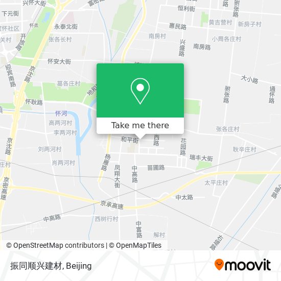 振同顺兴建材 map