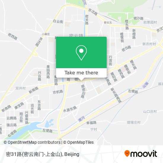 密31路(密云南门-上金山) map