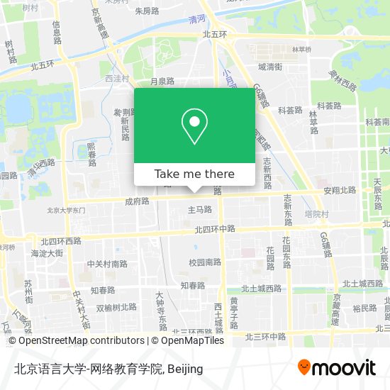 北京语言大学-网络教育学院 map