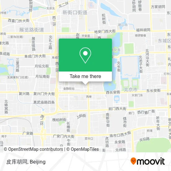 皮库胡同 map
