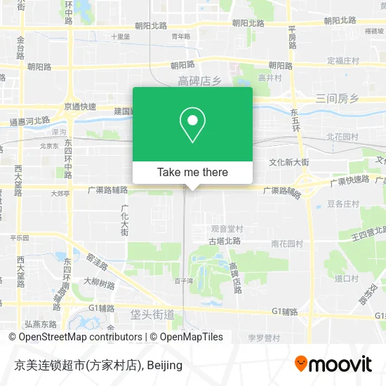 京美连锁超市(方家村店) map