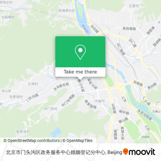 北京市门头沟区政务服务中心婚姻登记分中心 map