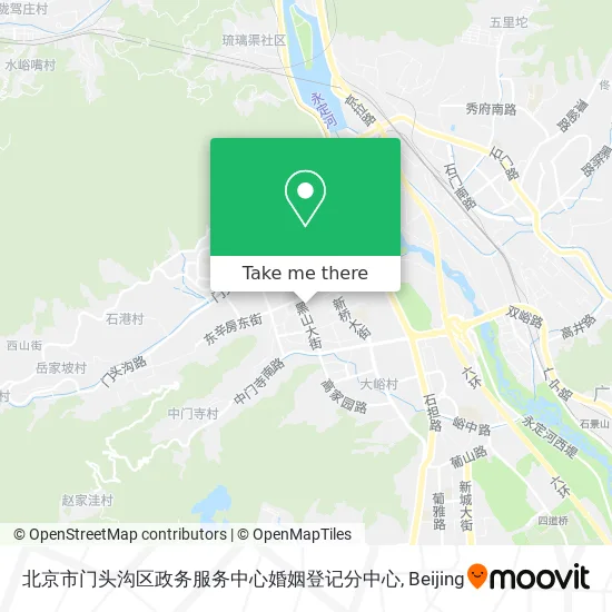 北京市门头沟区政务服务中心婚姻登记分中心 map