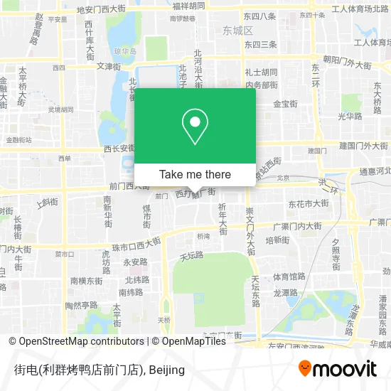 街电(利群烤鸭店前门店) map