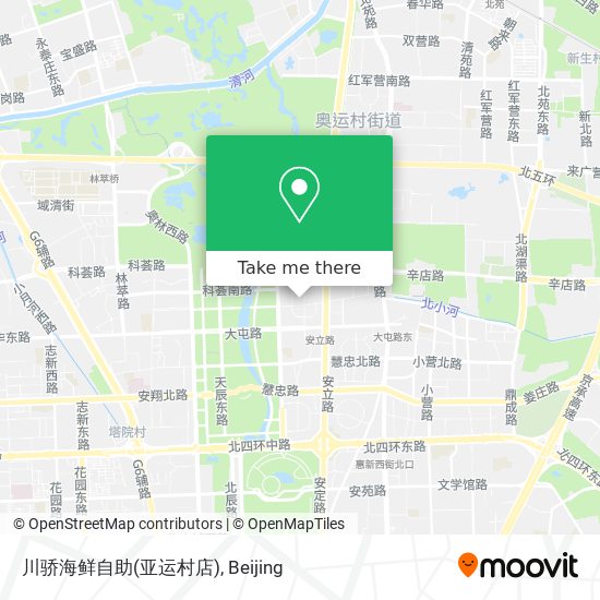 川骄海鲜自助(亚运村店) map